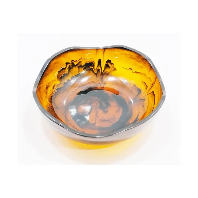 les-ottomans-grb01-schale-aus-resin-braun-schildpatt image 1