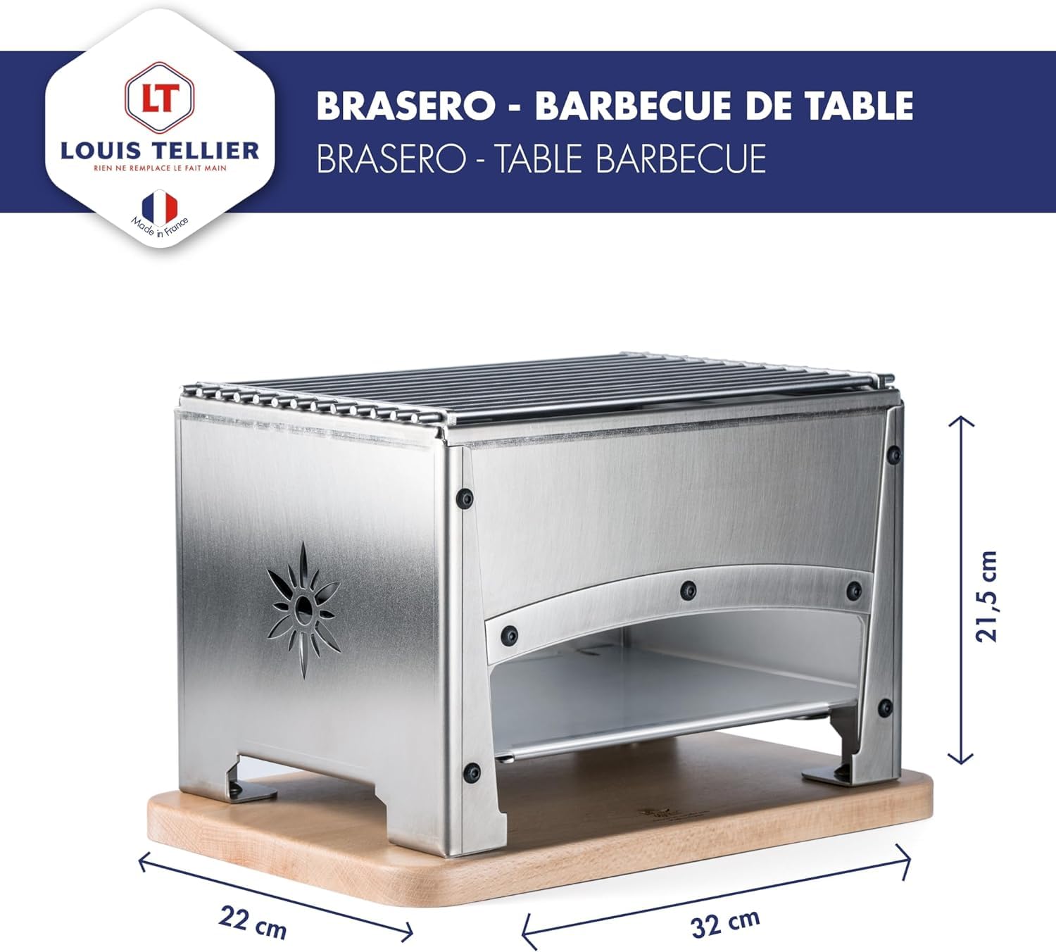 louis-tellier-bron-coucke-kohlegrill-edelstahl-32-x-22-x-21-5-cm-made-in-france image 3