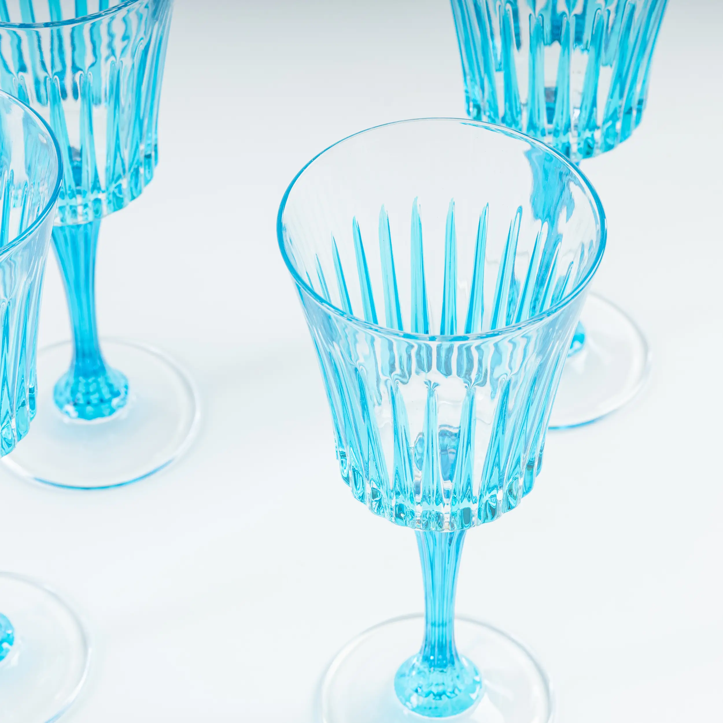 les-ottomans-weingl-ser-blau-set-4-handbemalte-kristallgl-ser-murano image 4