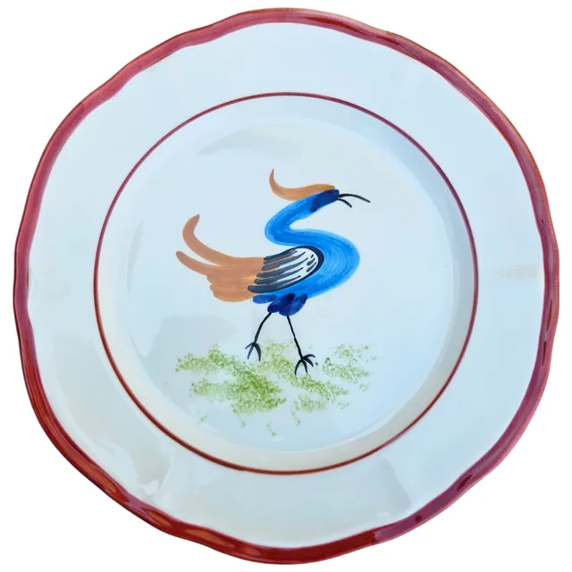 les-ottomans-barn-dessertteller-keramik-rot-handbemalt image 1