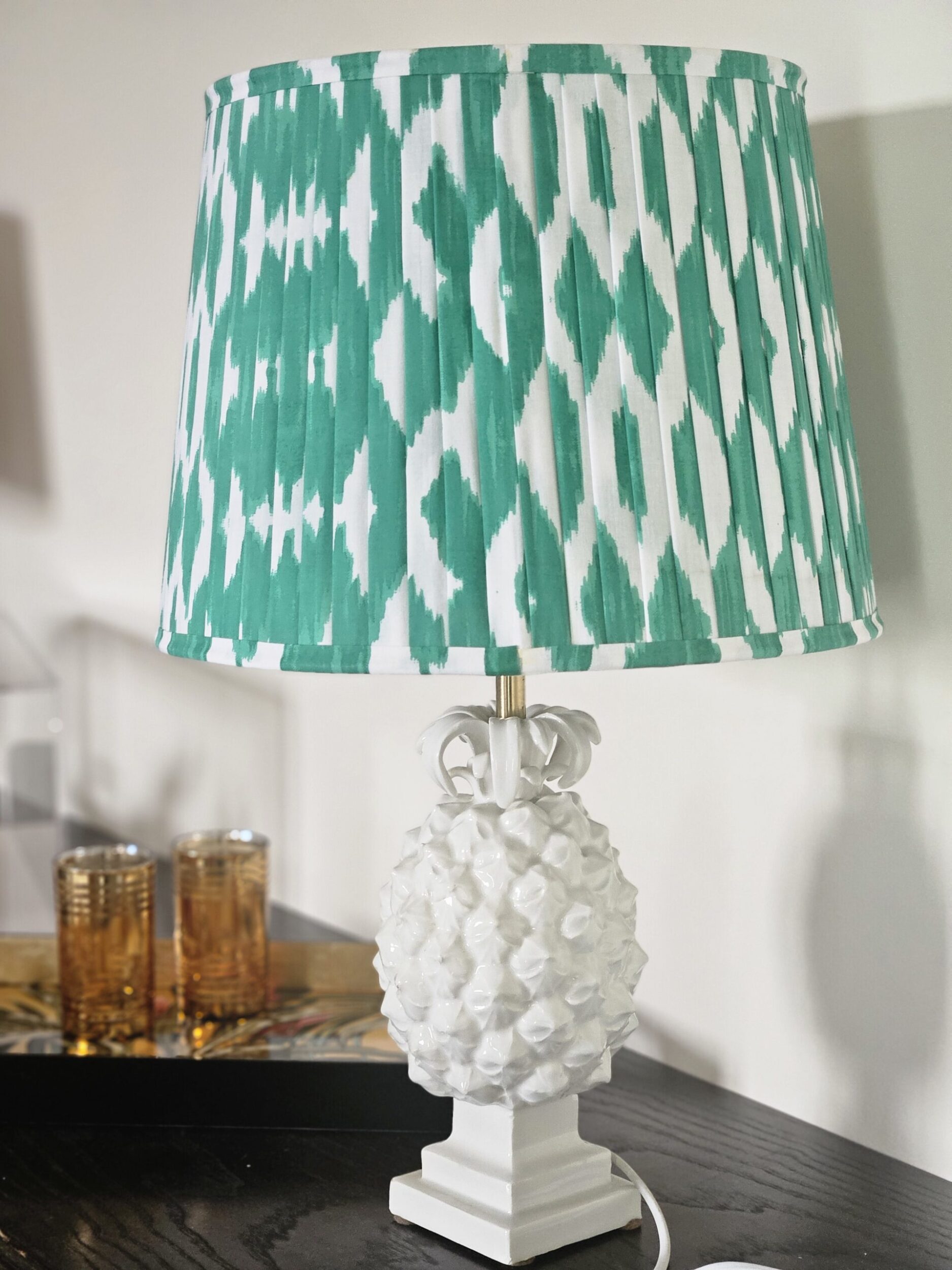 les-ottomans-ikat-lampenschirm-baumwolle-gr-n image 2