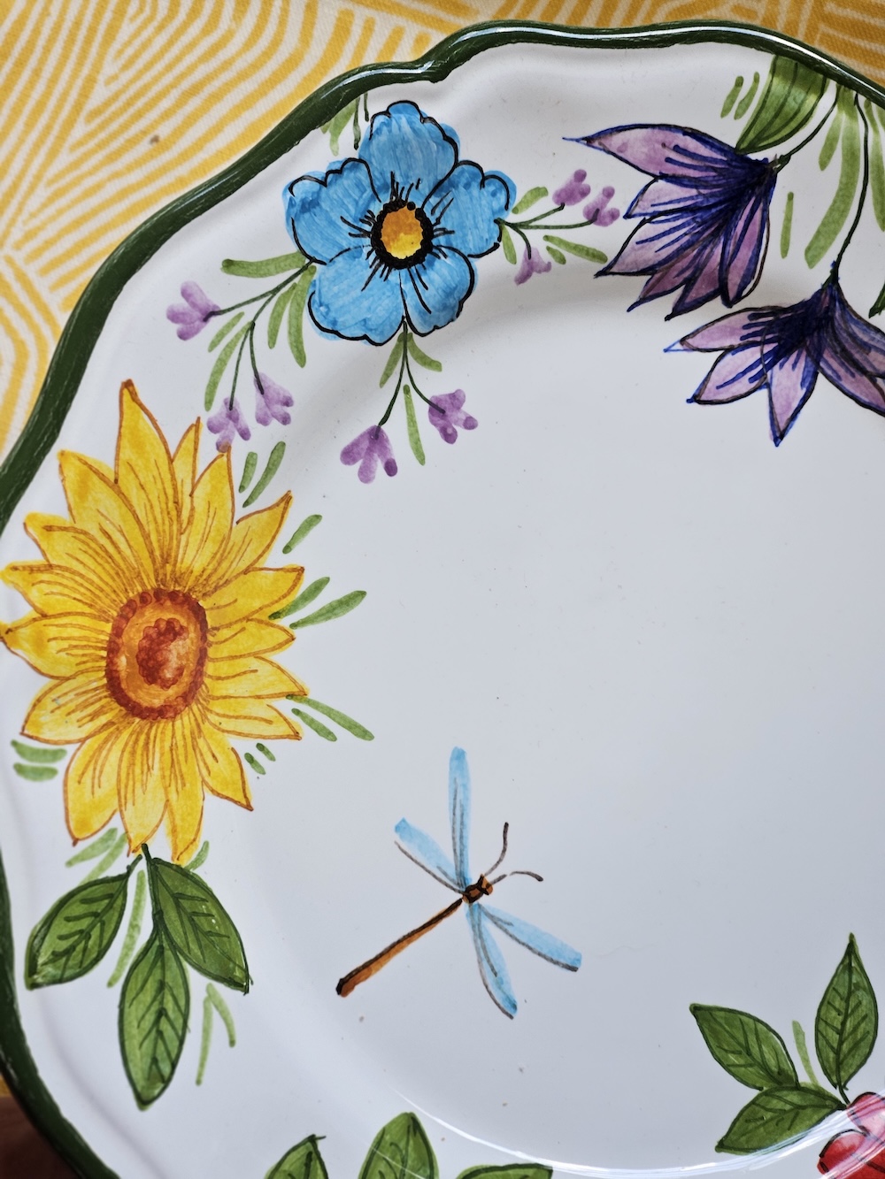 les-ottomans-floral-libelle-teller-set-aus-keramik-handbemalt-set-2 image 4