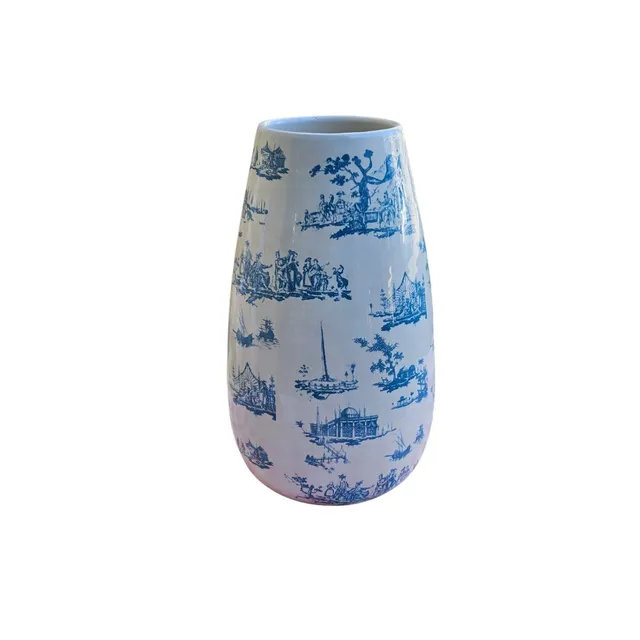 les-ottomans-vase-keramik-mit-handaufgelegter-decal-dekoration image 1