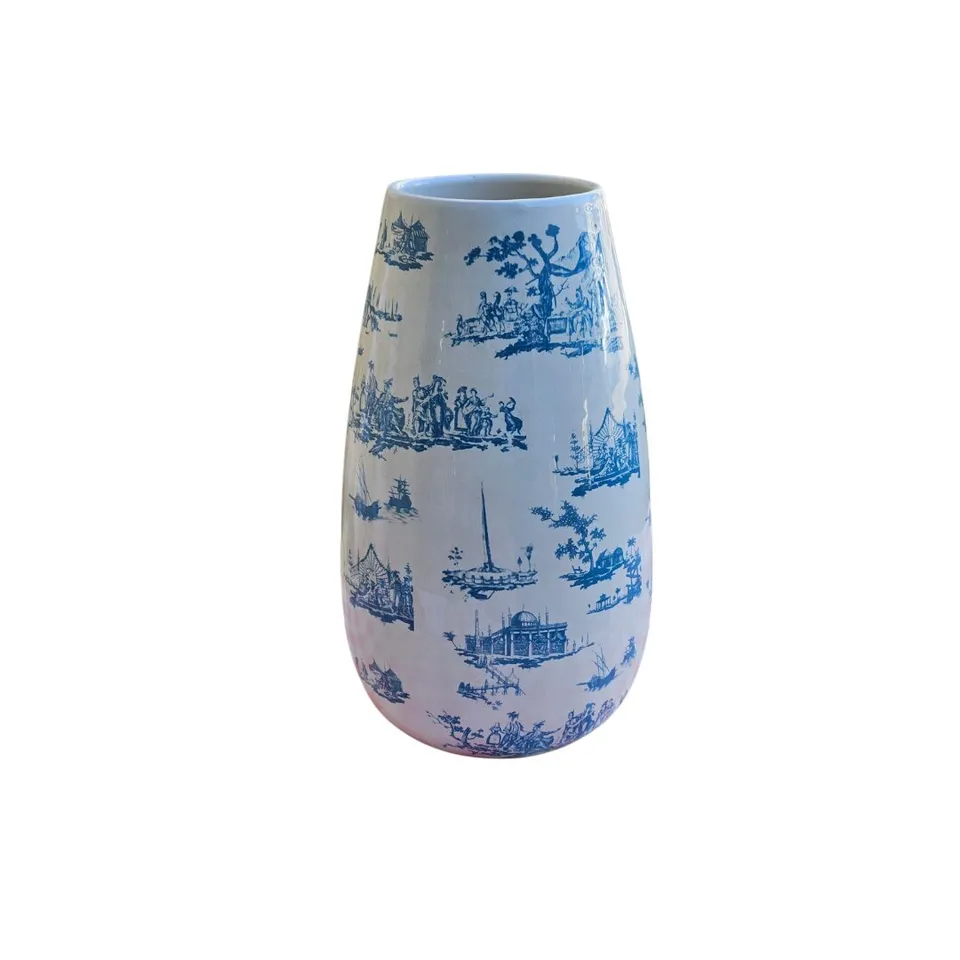 les-ottomans-vase-keramik-mit-handaufgelegter-decal-dekoration image 1