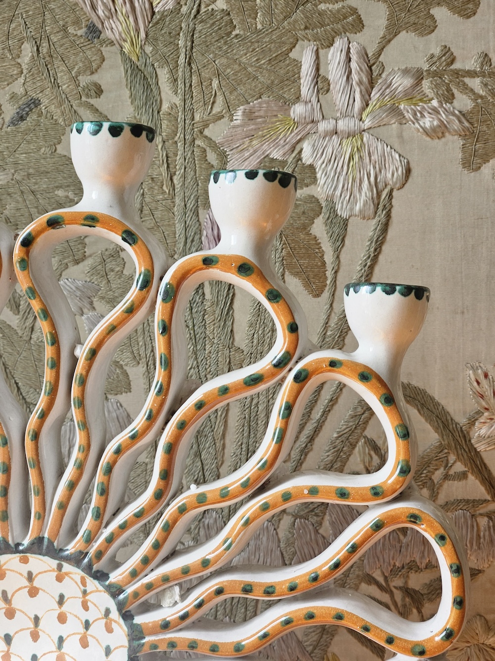 les-ottomans-an-italian-heritage-keramik-kerzenhalter-sizilien-handmade image 3
