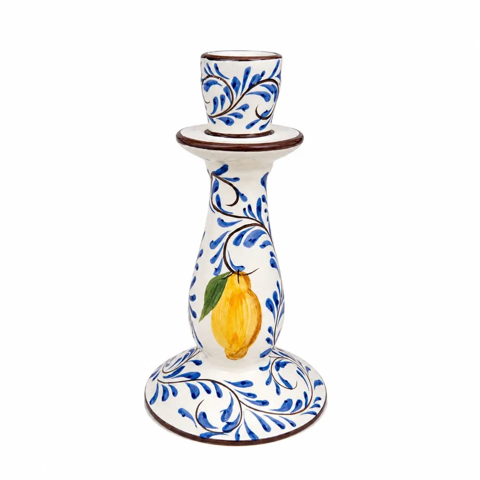 les-ottomans-kerzenhalter-keramik-positano-lemon-poc07 image 1