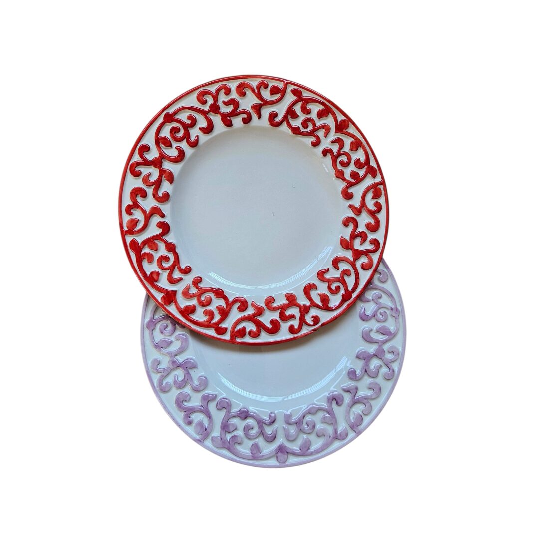 les-ottomans-essteller-keramik-handbemalt-set-2-teilig image 1