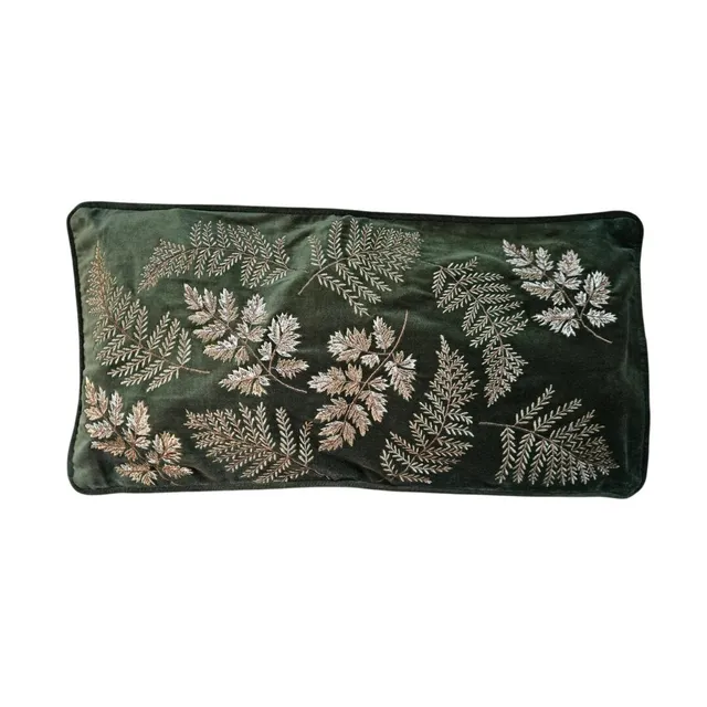 les-ottomans-sale-ebc110-samt-kissenbezug-bestickt image 1
