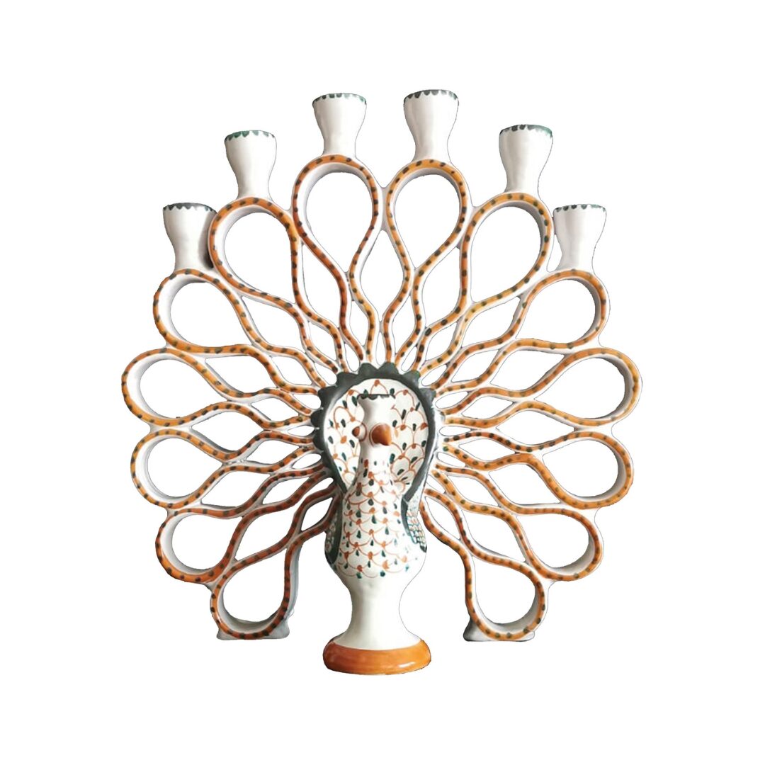 les-ottomans-an-italian-heritage-keramik-kerzenhalter-sizilien-handmade image 1