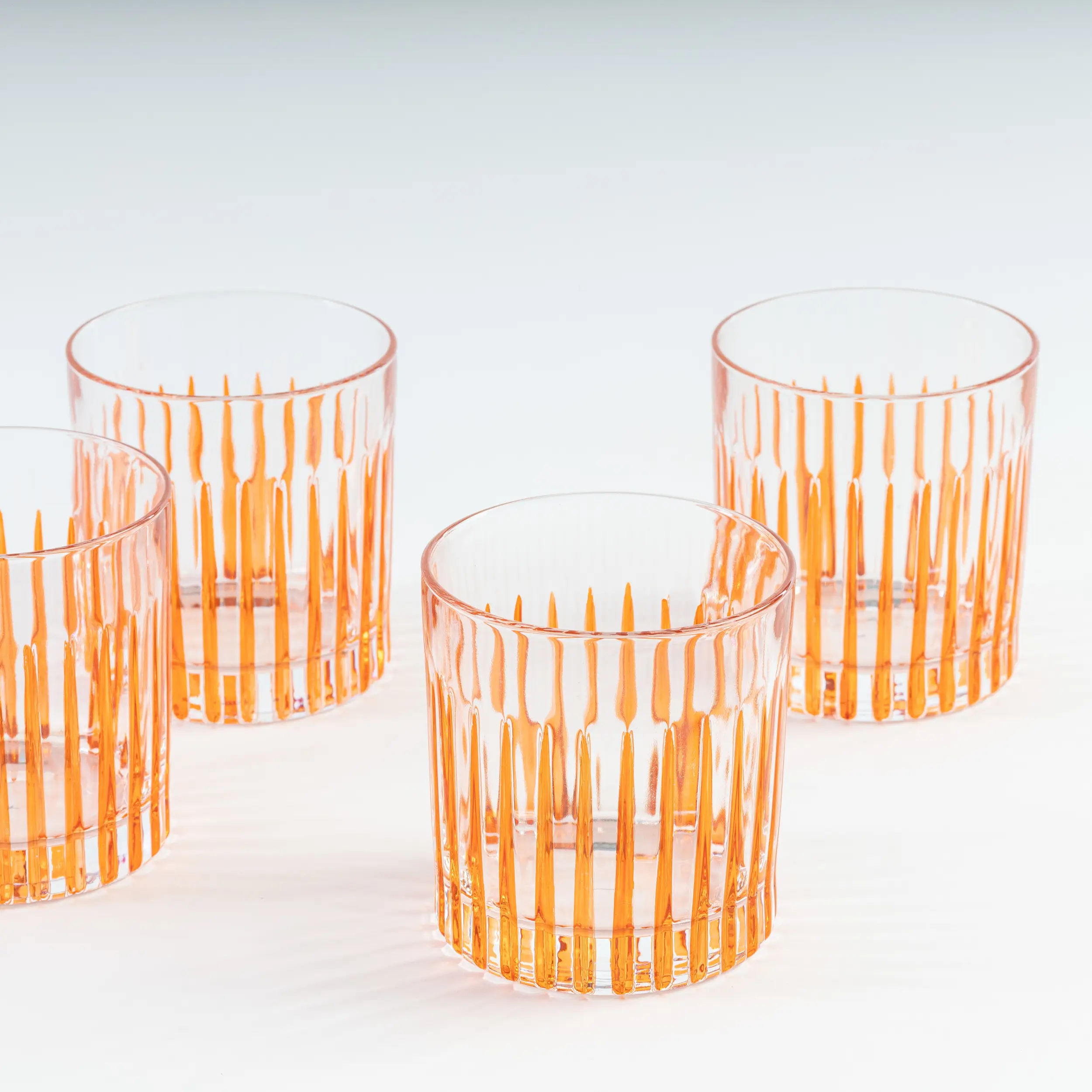 les-ottomans-tumbler-set-aus-kristall-orange-4-handbemalte-gl-ser image 2
