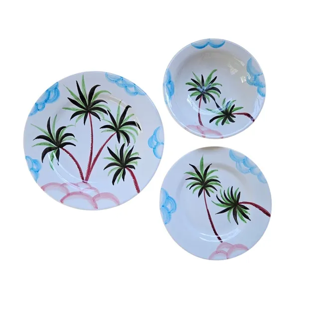 les-ottomans-palme-3-teiliges-keramik-set-handbemalt image 1