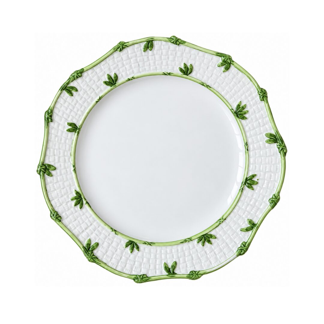 les-ottomans-grp06-platzteller-keramik-greenery-handbemalt image 1