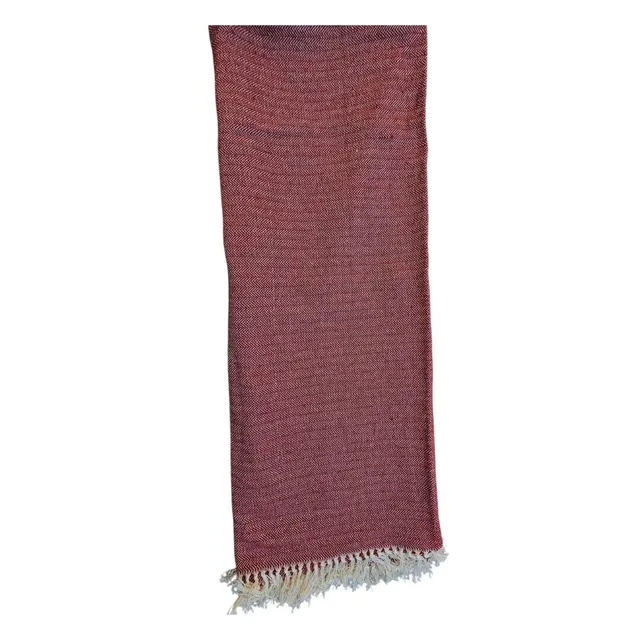 les-ottomans-plaid-baumwolle-rosa-mit-quasten image 1
