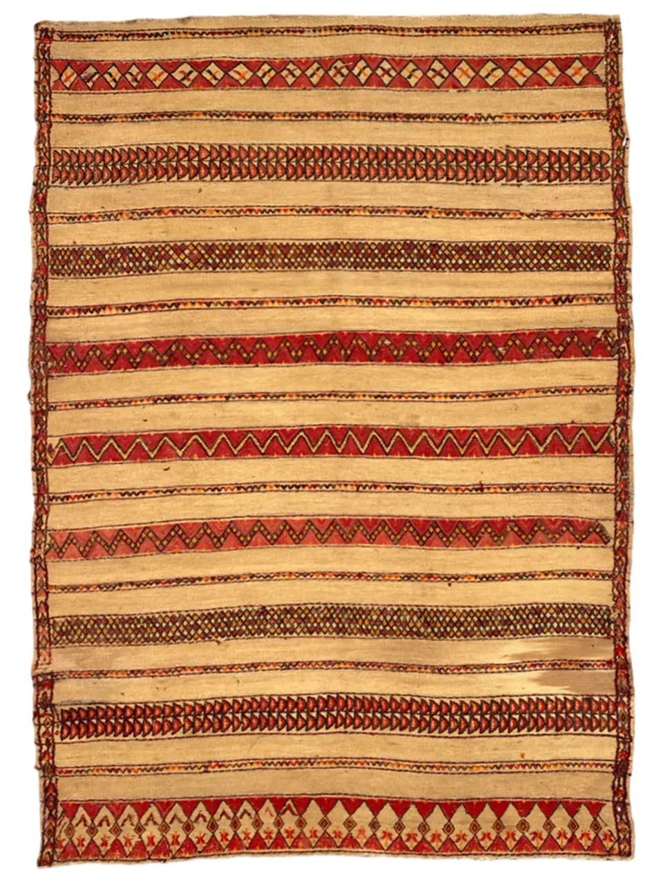 les-ottomans-mauritanische-matte-vintage-stroh-handbestickt image 1