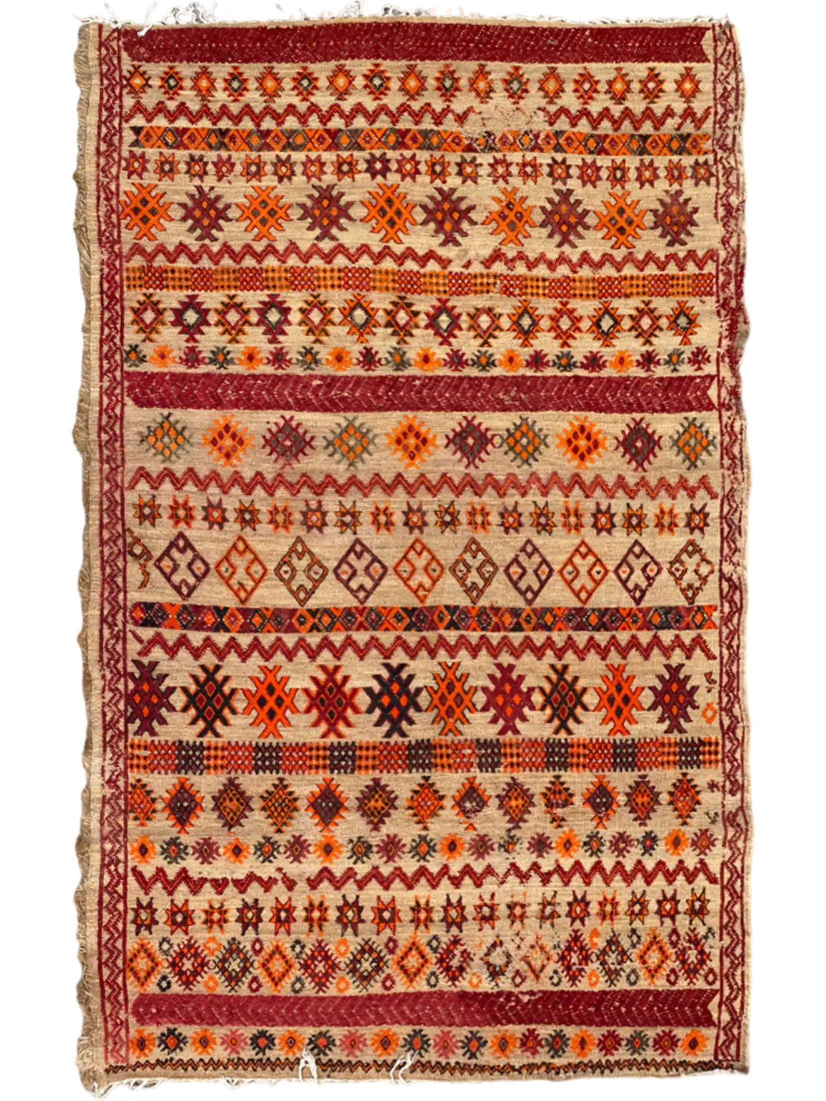 les-ottomans-handmade-vintage-mauritanian-mats-strohmatte image 1