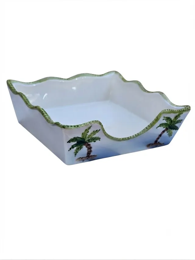 les-ottomans-serviettenring-aus-keramik-handbemalt-palme image 1