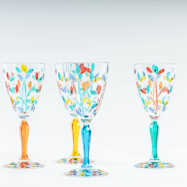 les-ottomans-weinkelche-kristall-multicolor-set-4-teilig image 1