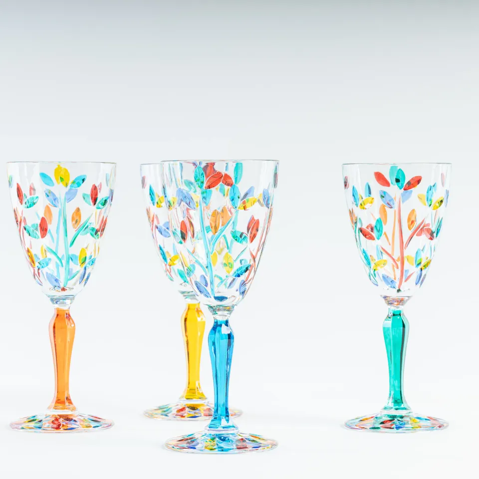 les-ottomans-weinkelche-kristall-multicolor-set-4-teilig image 1