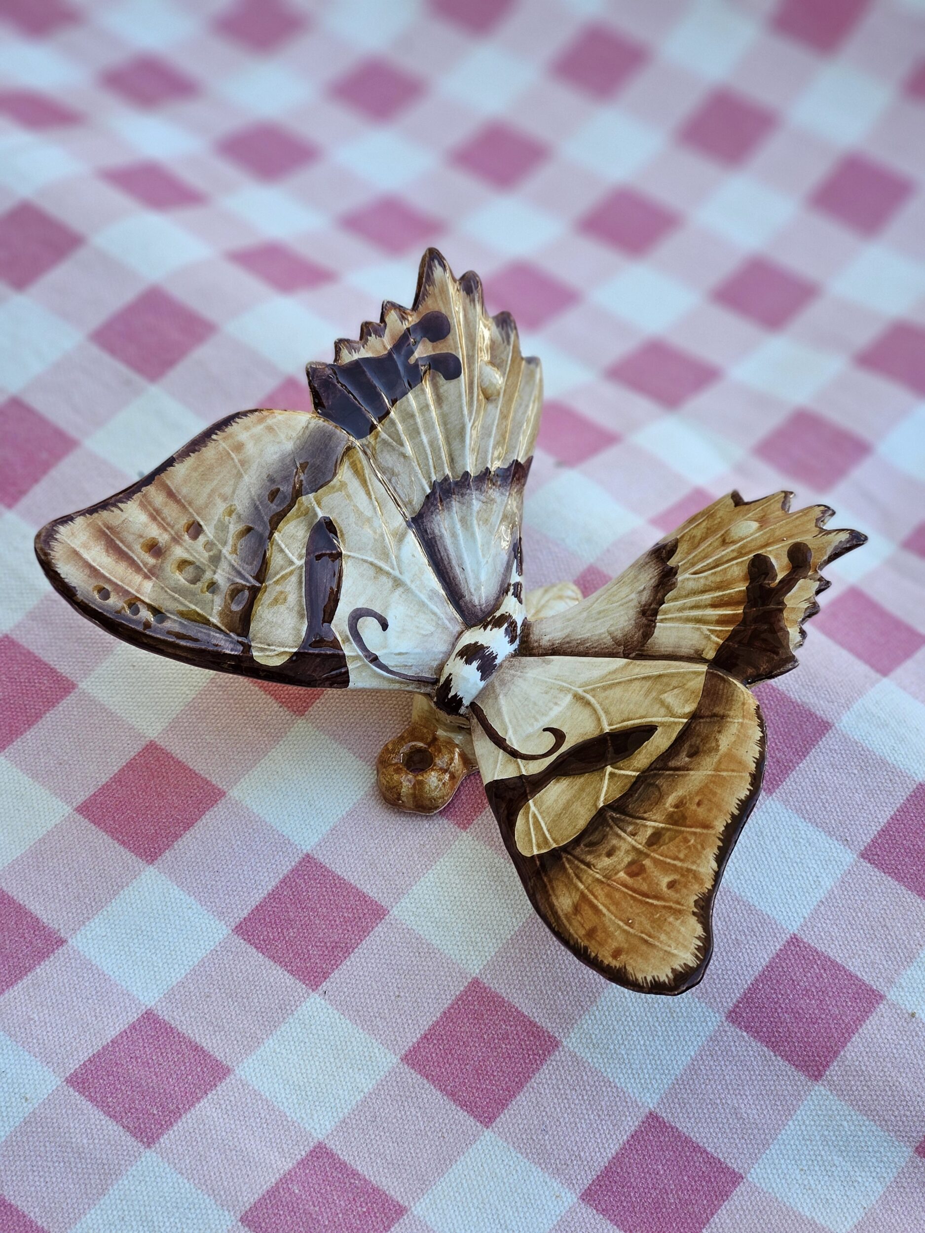 les-ottomans-farfalla-deko-schmetterling-keramik-klein-handbemalt image 2