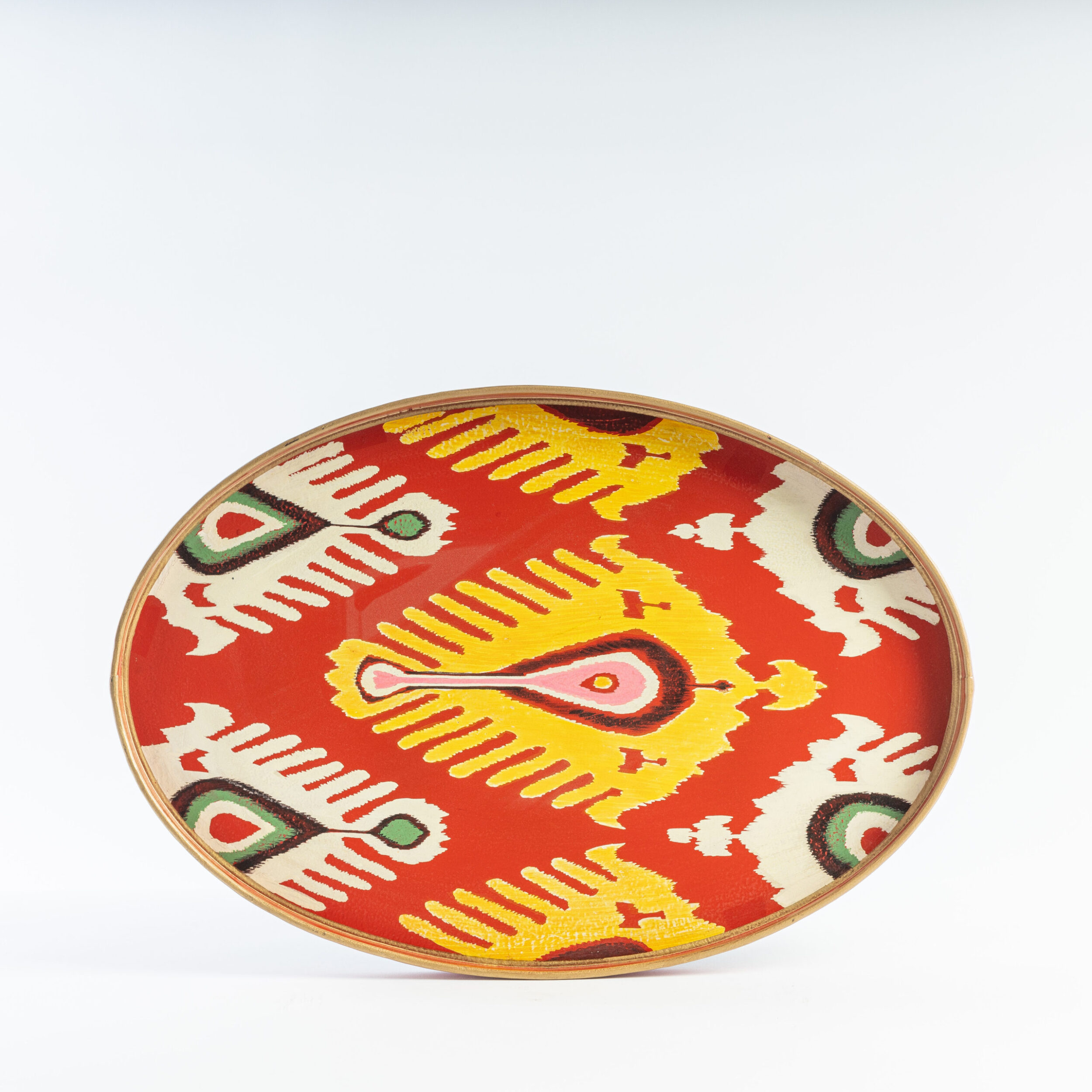 les-ottomans-it18-tablett-aus-eisen-handbemalt-ikat image 1