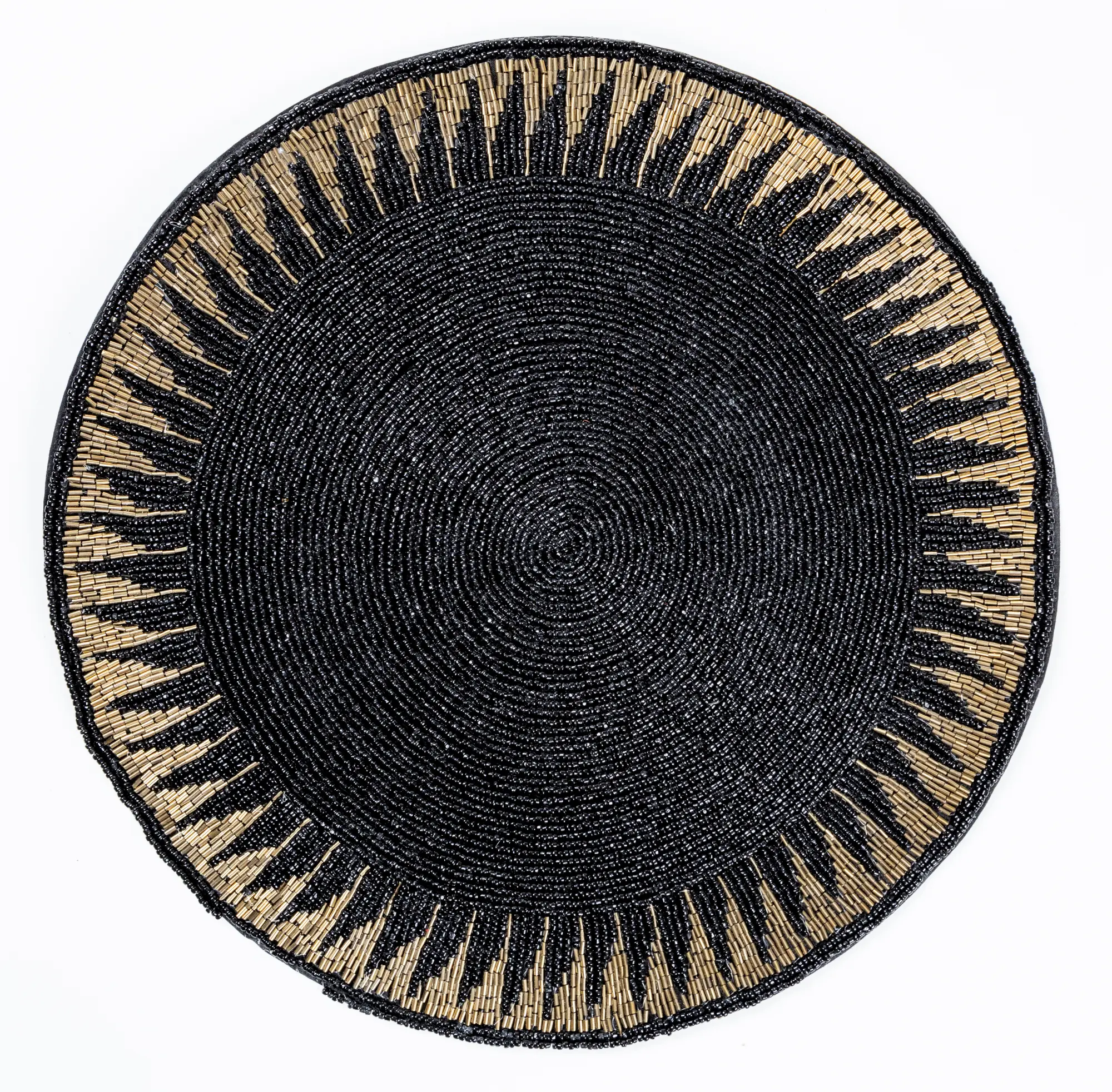 les-ottomans-platzset-mit-perlen-schwarz-gold image 1
