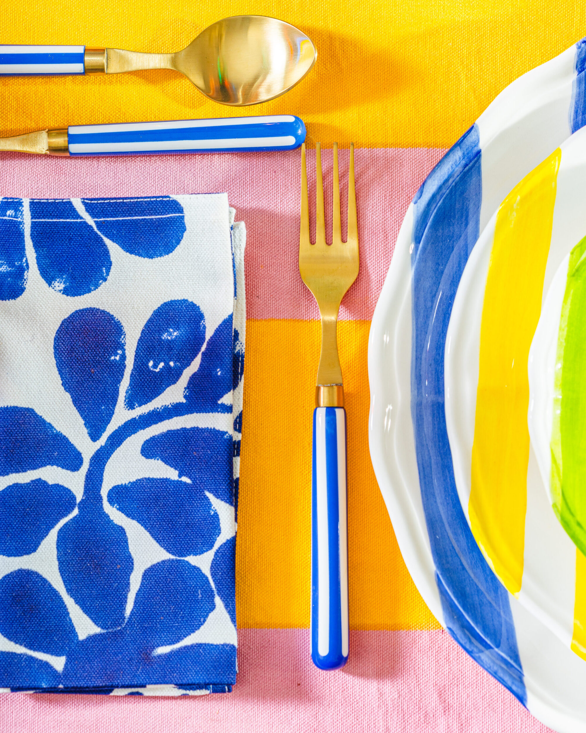 les-ottomans-blue-stripes-besteckset image 2