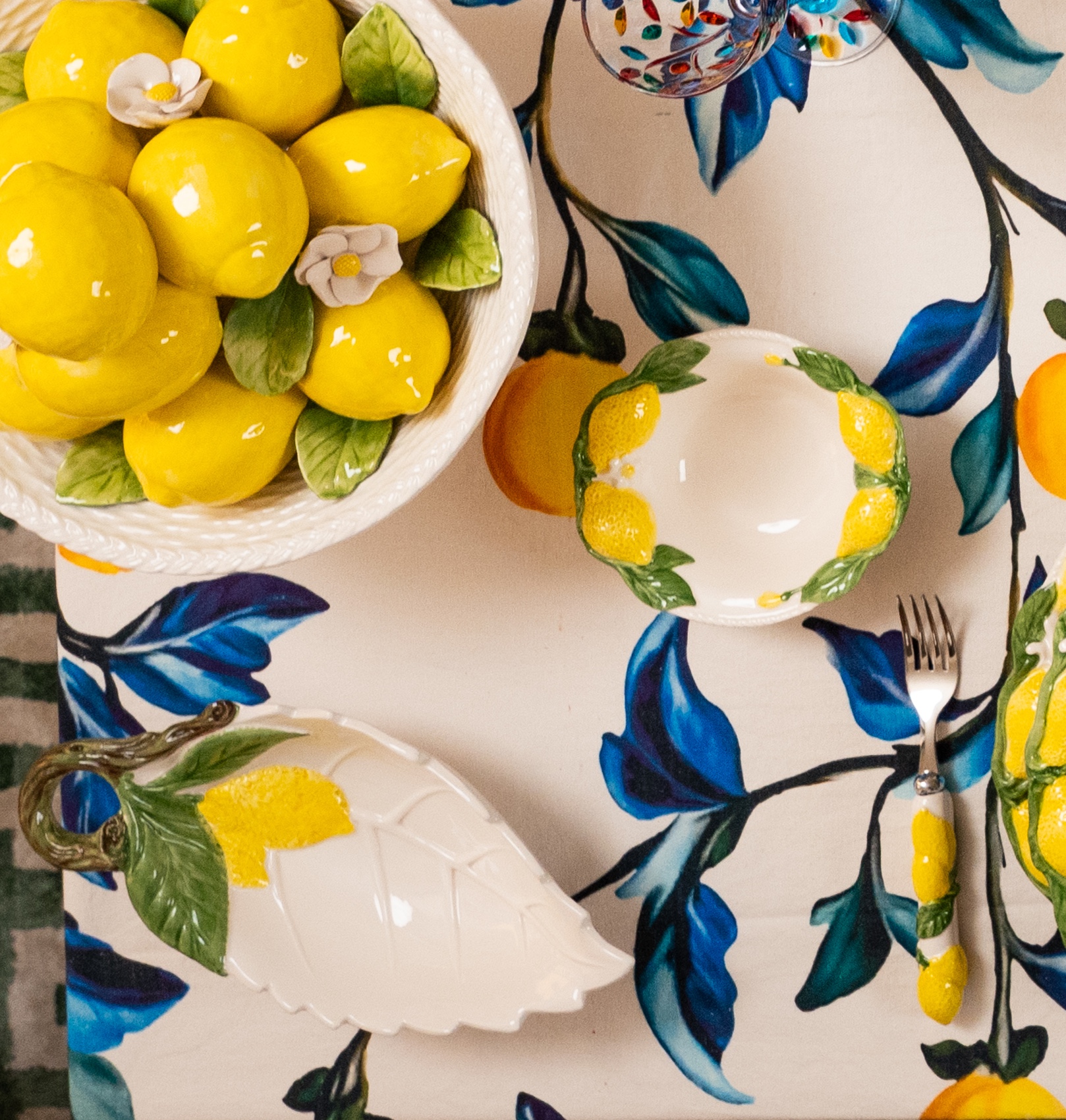 les-ottomans-limoni-antipasti-teller-set-lmn06-keramik image 2