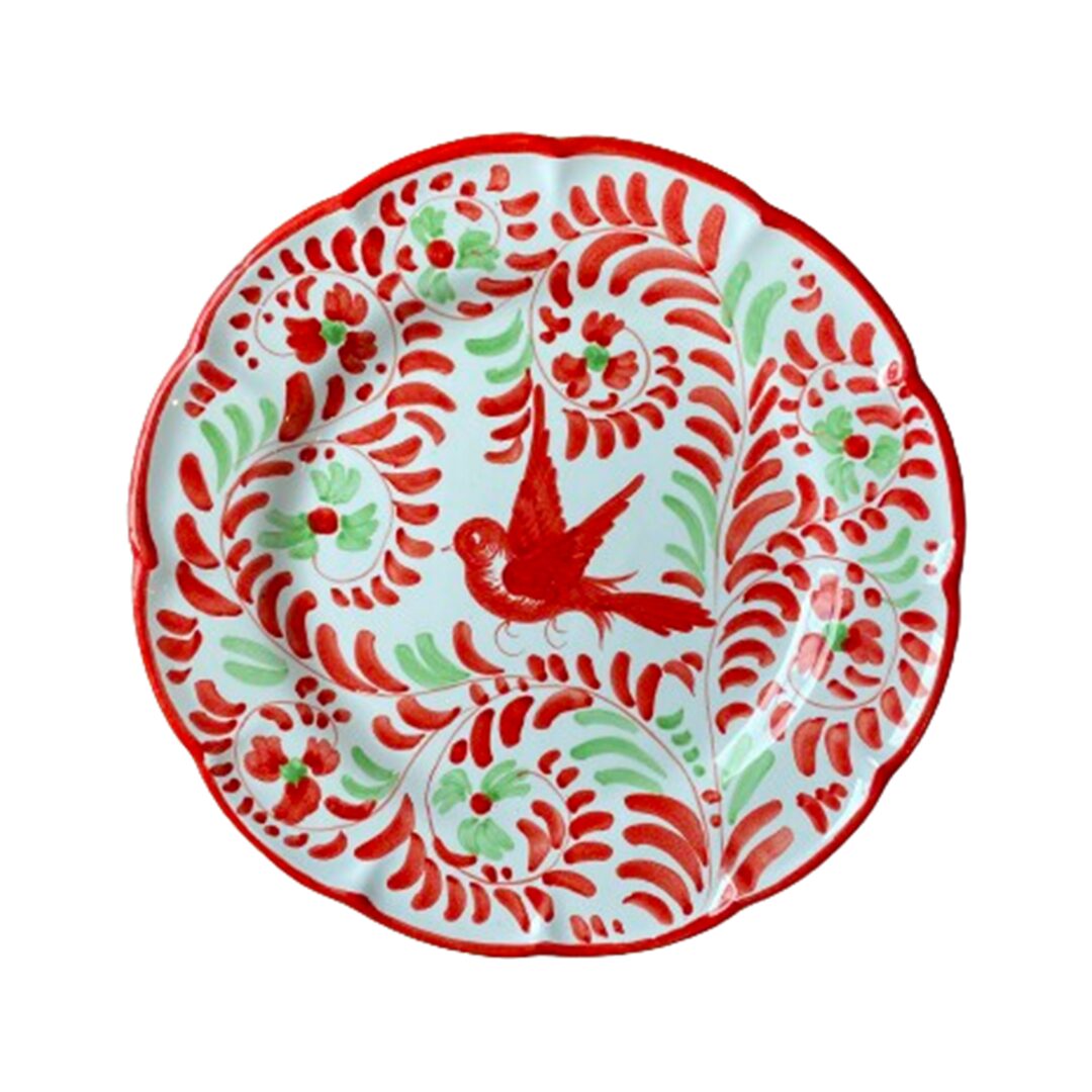 les-ottomans-essteller-keramik-v-gel-blumen-handbemalt image 1