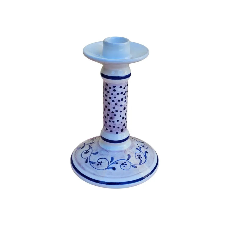 les-ottomans-ikat-kerzenhalter-aus-keramik-handbemalt image 1