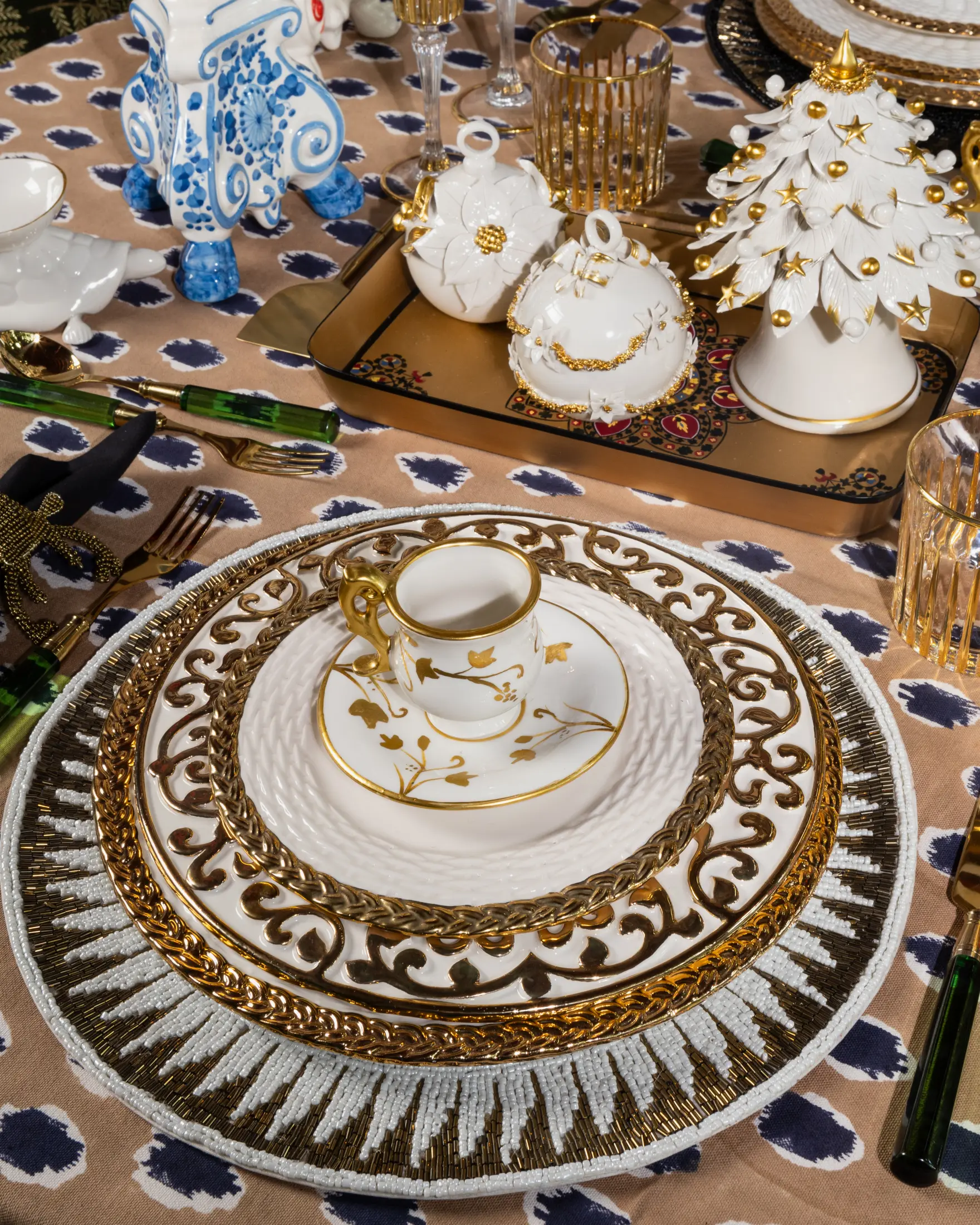 les-ottomans-platzset-mit-perlen-wei-gold image 2