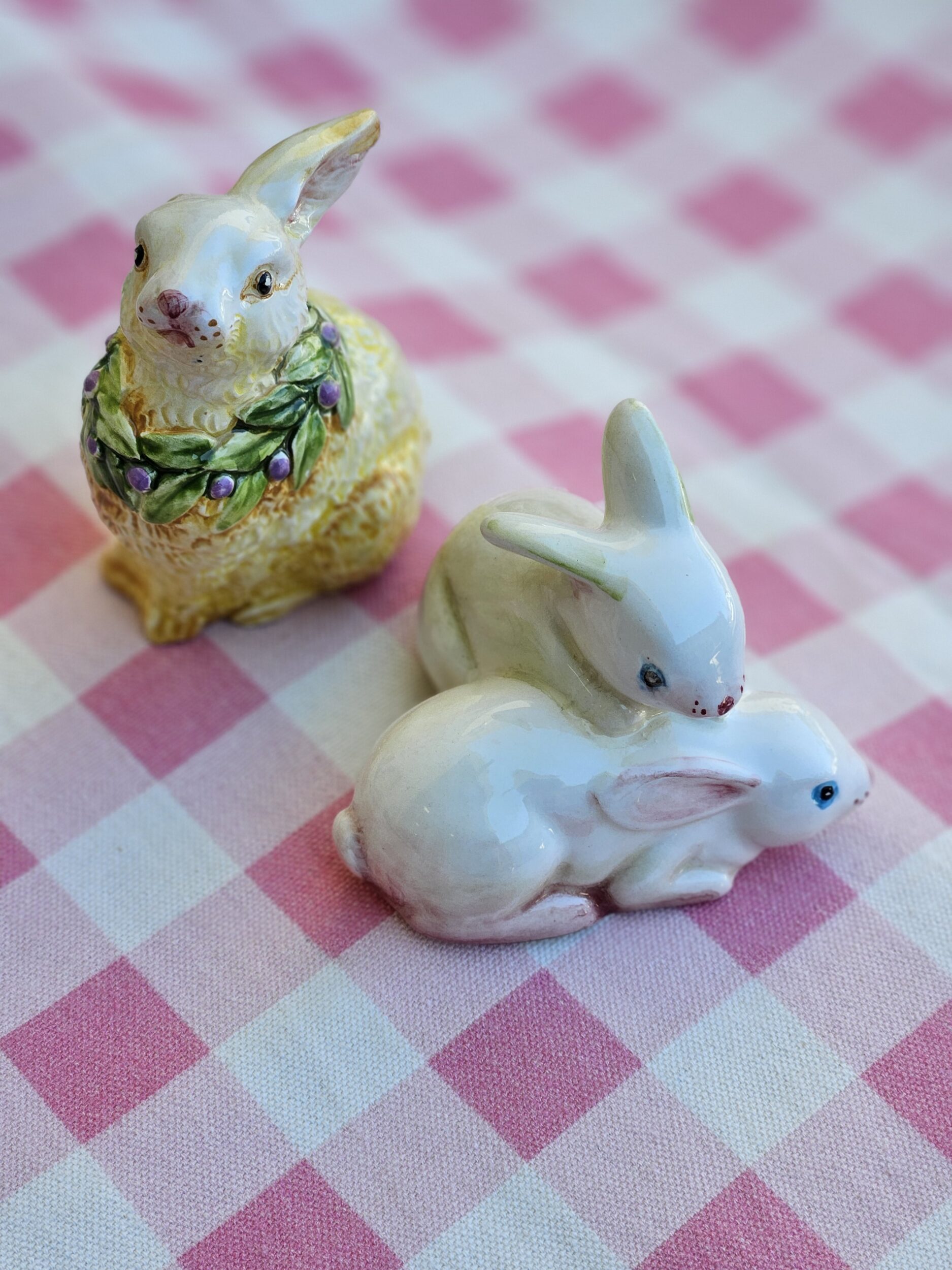 les-ottomans-keramik-hase-2er-set-handbemalt image 2