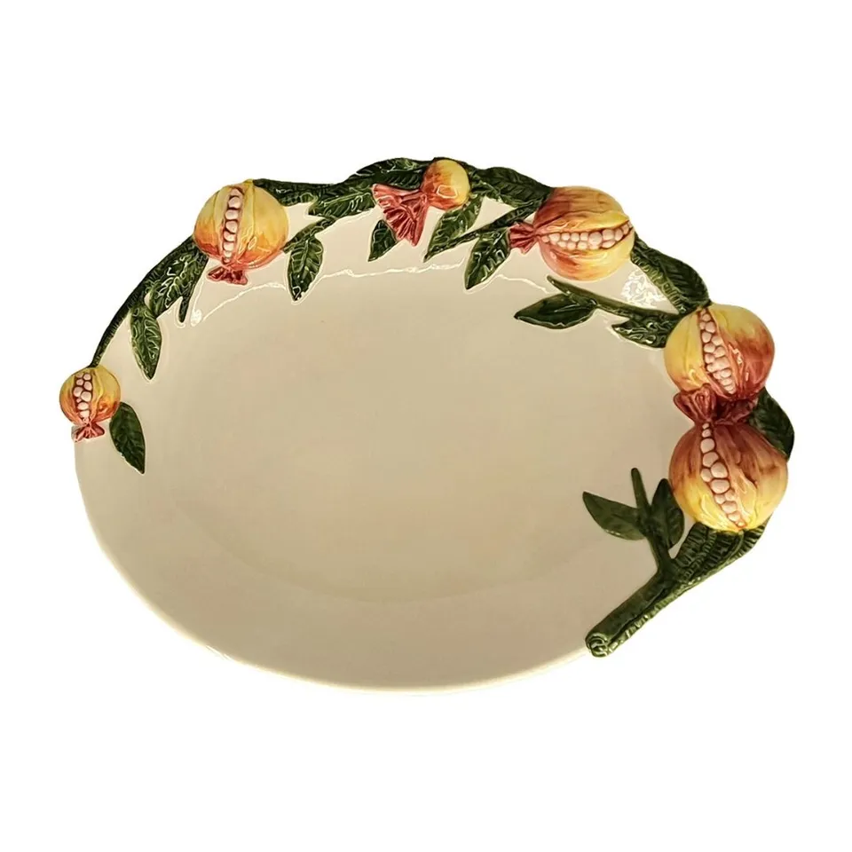 les-ottomans-melograno-pom05-servierplatte-oval-gro-handbemalt image 1