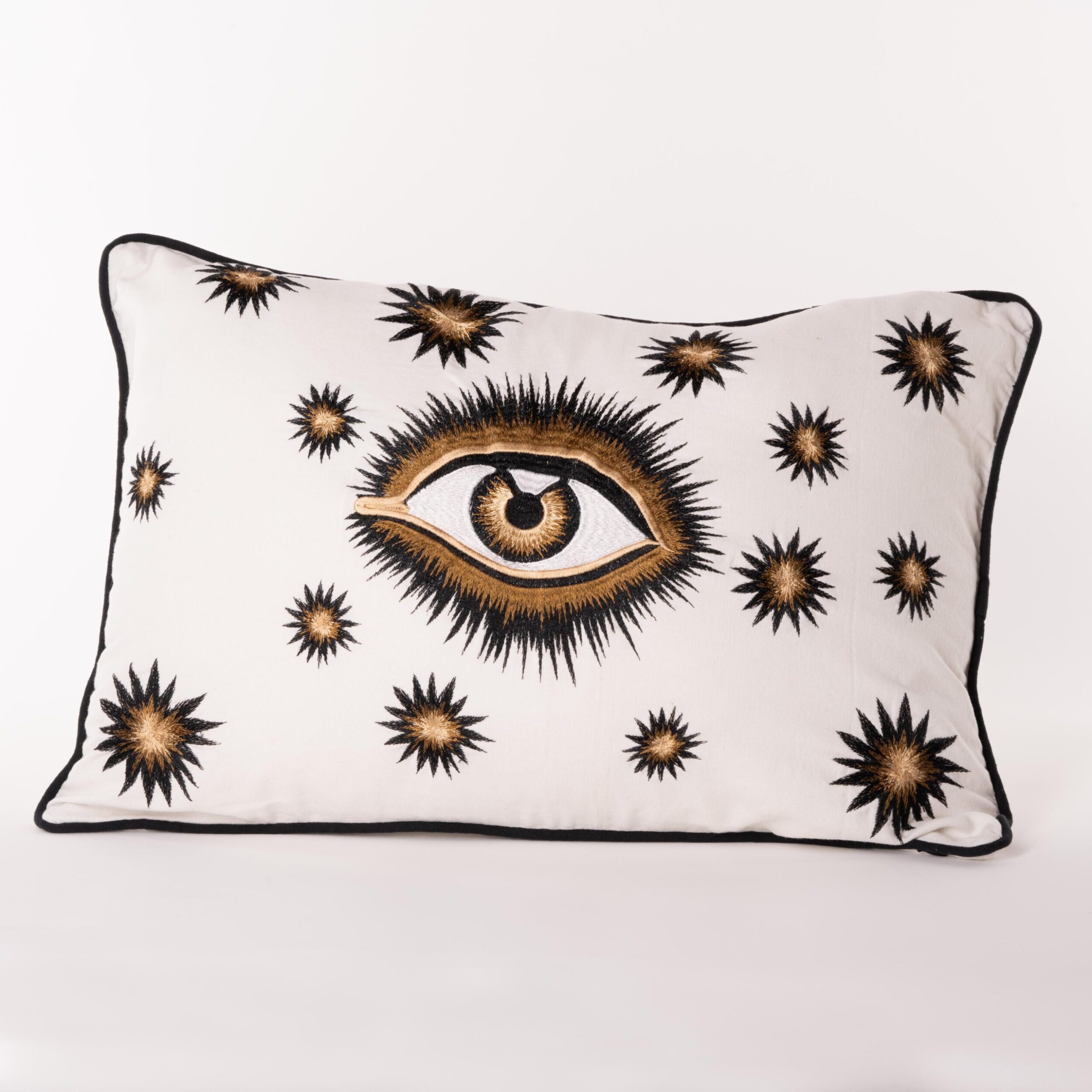 les-ottomans-eycb01-kissenbezug-baumwolle-wei-mit-auge-stickerei image 1