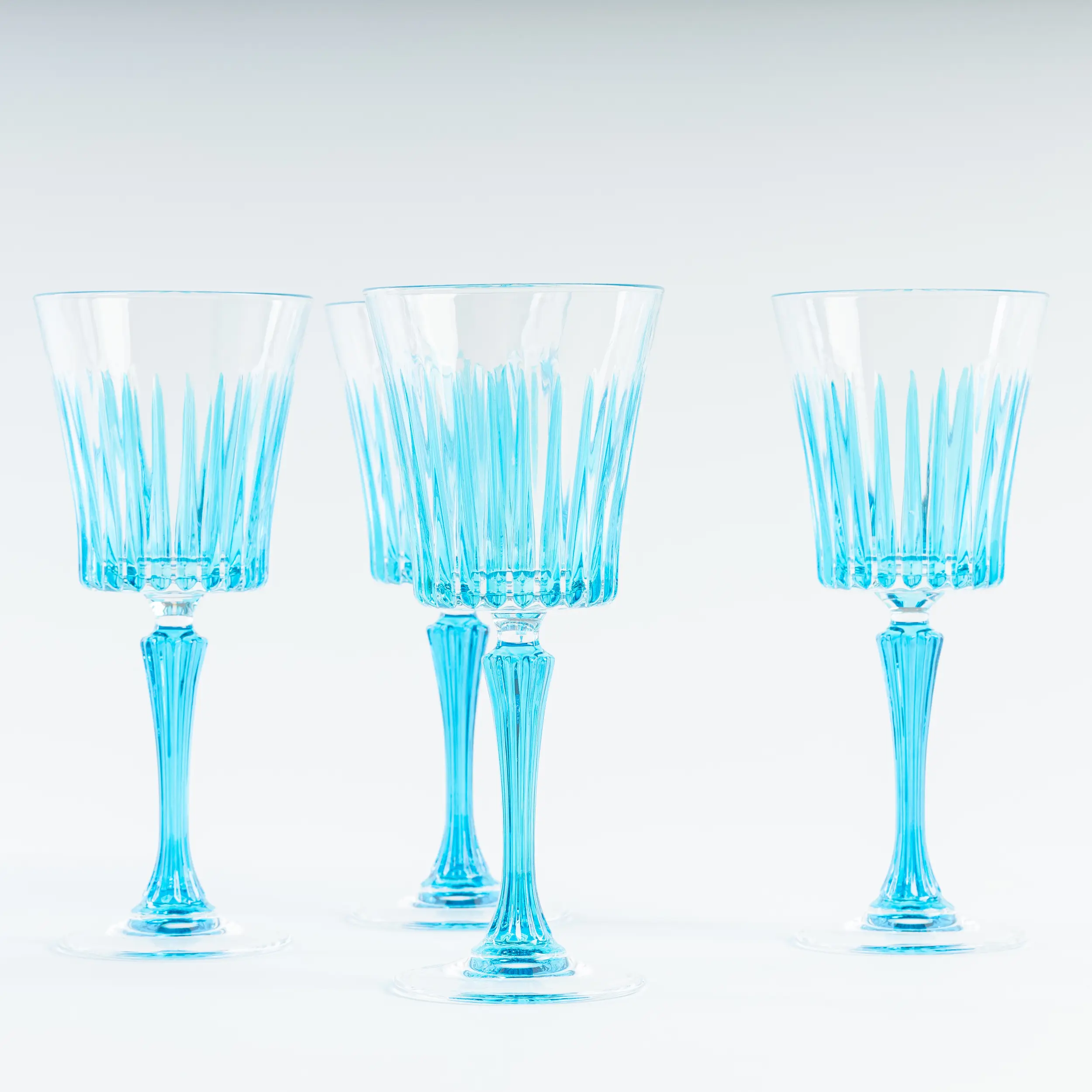 les-ottomans-weingl-ser-blau-set-4-handbemalte-kristallgl-ser-murano image 1