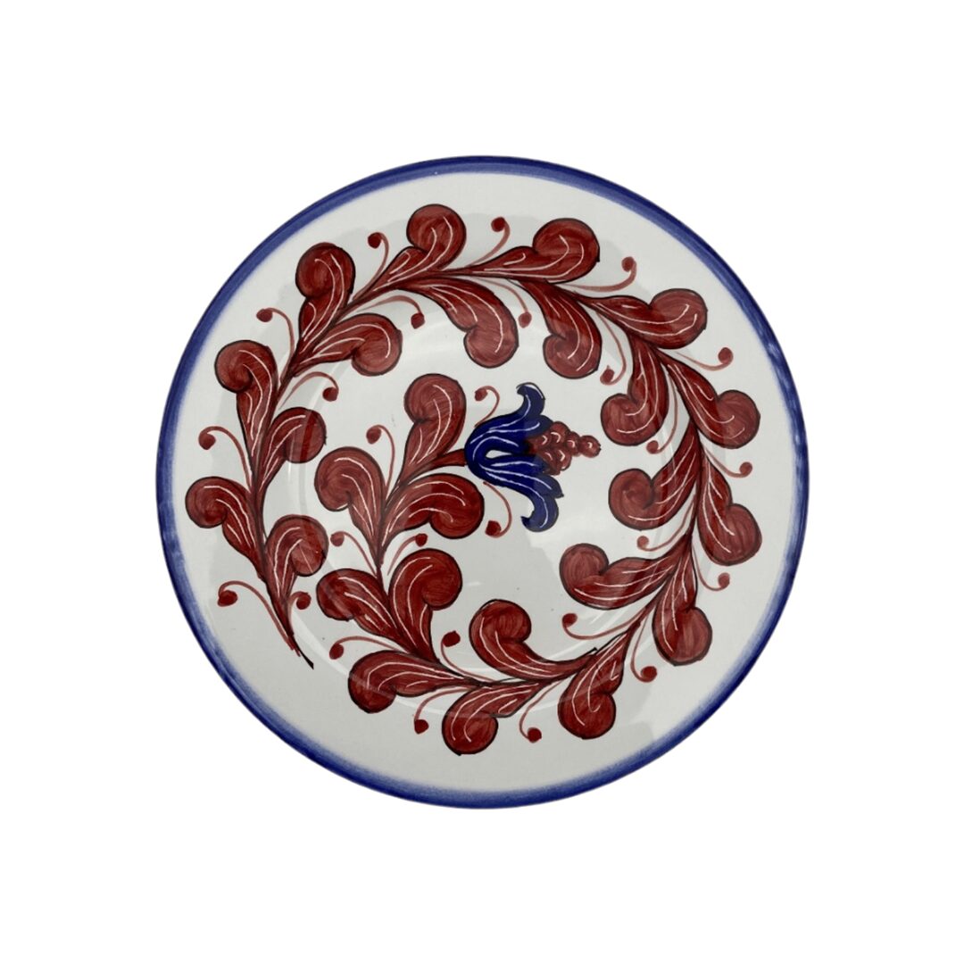 les-ottomans-dessertteller-keramik-floral-handbemalt image 1