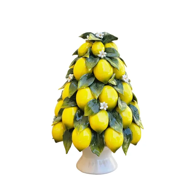 les-ottomans-pyramide-tafelaufsatz-keramik-limoni-e-fiori-handbemalt image 1