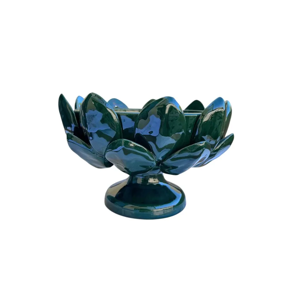 les-ottomans-artb02-schale-kleine-artischocken-keramikschale-dunkelgr-n image 1