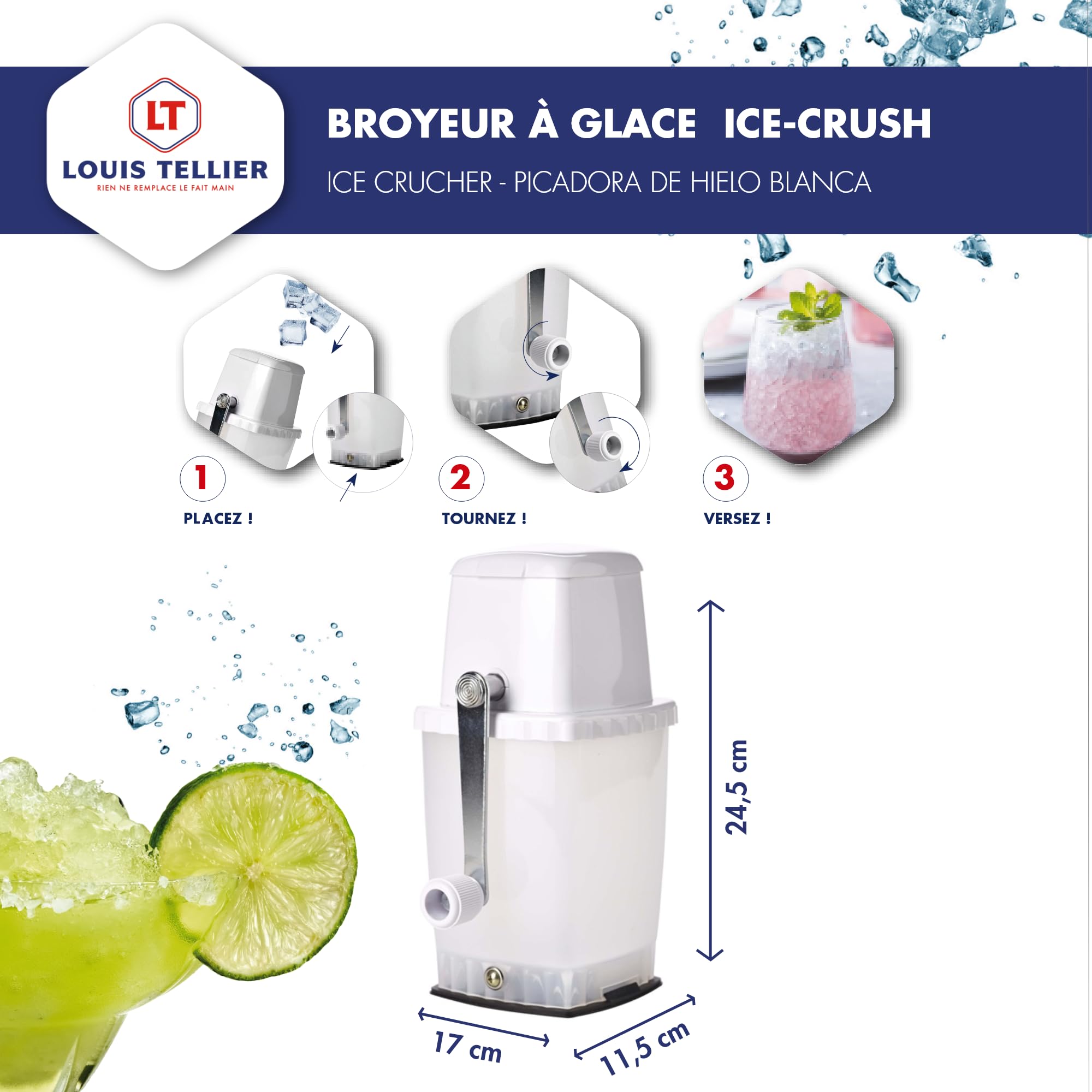 louis-tellier-yoocook-eiszerkleinerer-polypropylen-wei-mit-saugnapf image 3