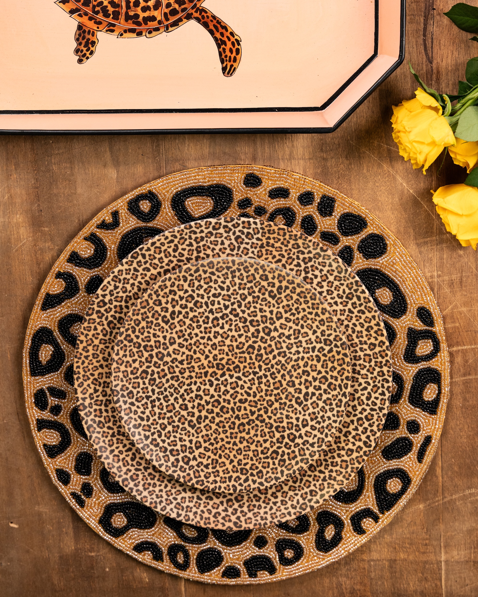 les-ottomans-the-jungle-tischset-2er-perlenbestickte-platzsets image 4