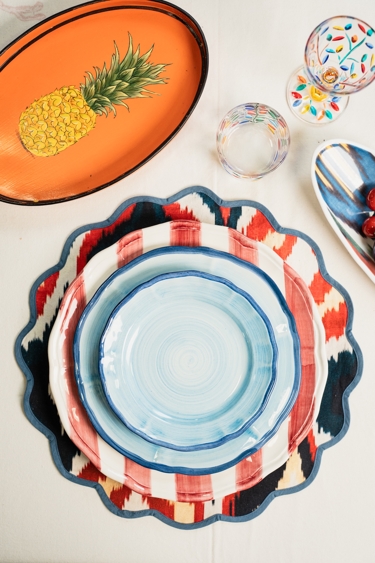 les-ottomans-ikat-platzsets-iks01-aus-baumwolle image 2