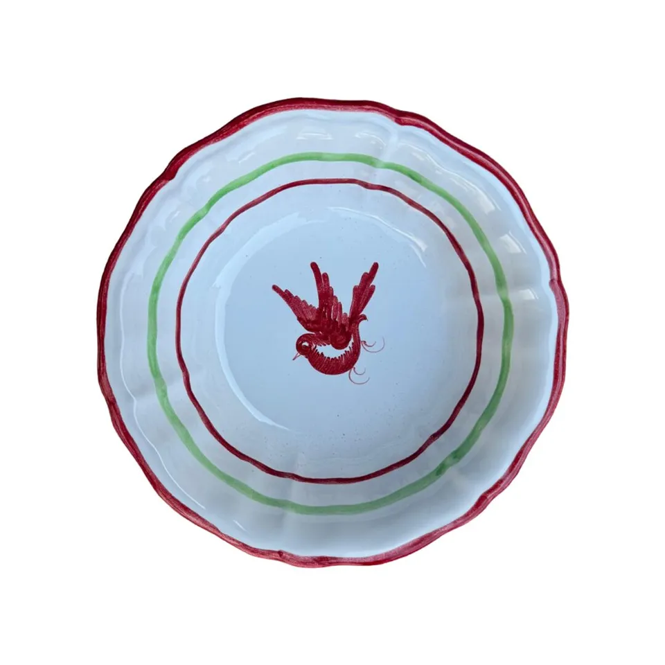 les-ottomans-keramikschale-handbemalt-v-gel-blumen image 1