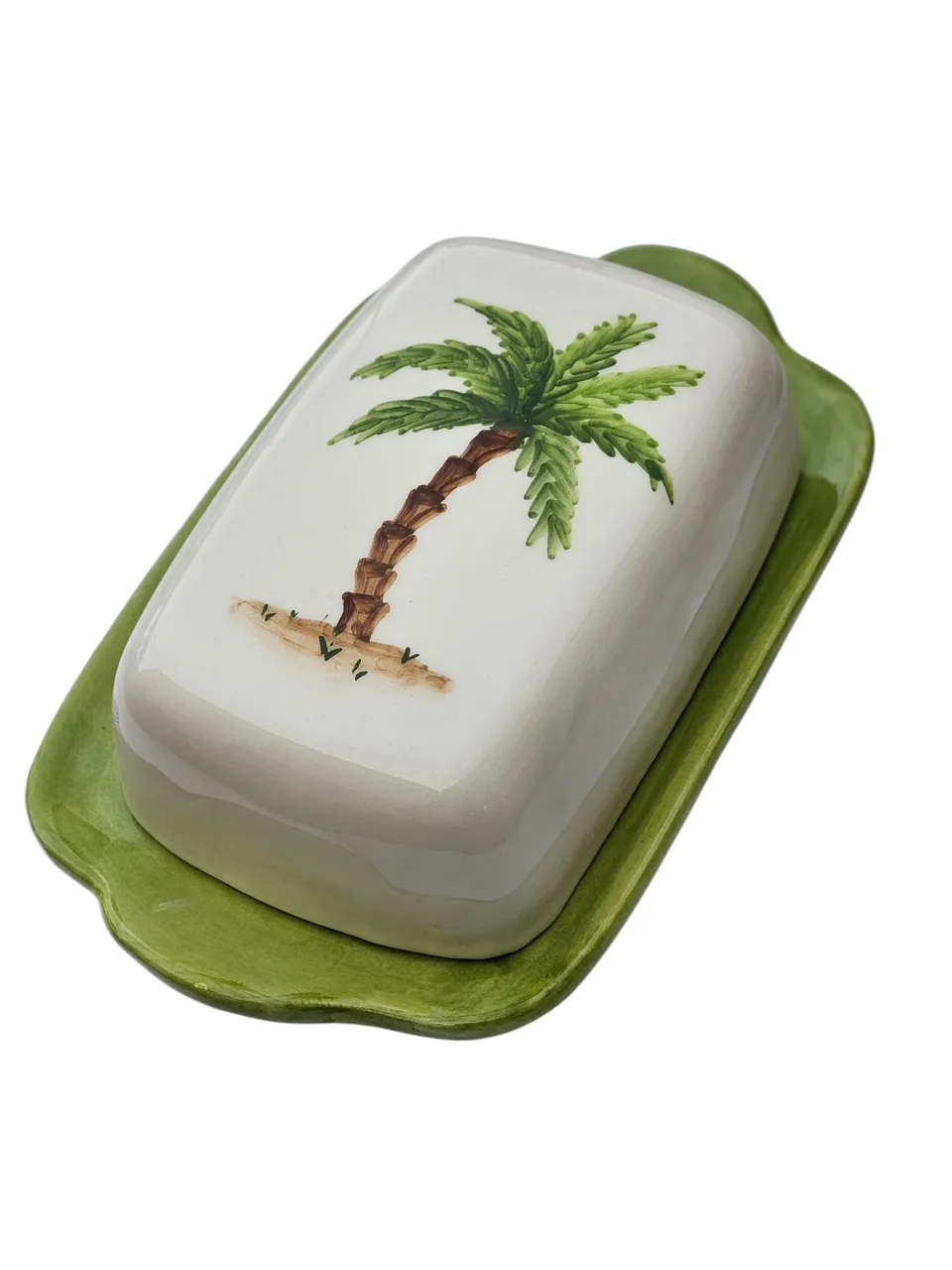 les-ottomans-butterdose-bu11-keramik-handbemalt-italien image 1