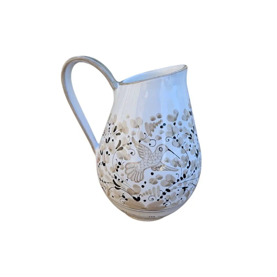 les-ottomans-keramik-kanne-handbemalt-v-gel-blumen image 1