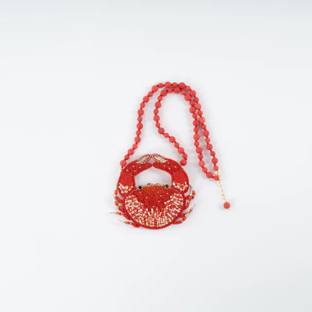 les-ottomans-crab-brosche-handbestickt-mit-kette image 1