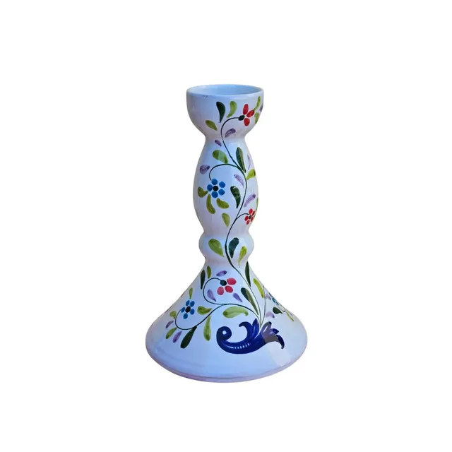 les-ottomans-kerzenhalter-ikat-keramik-handbemalt image 1