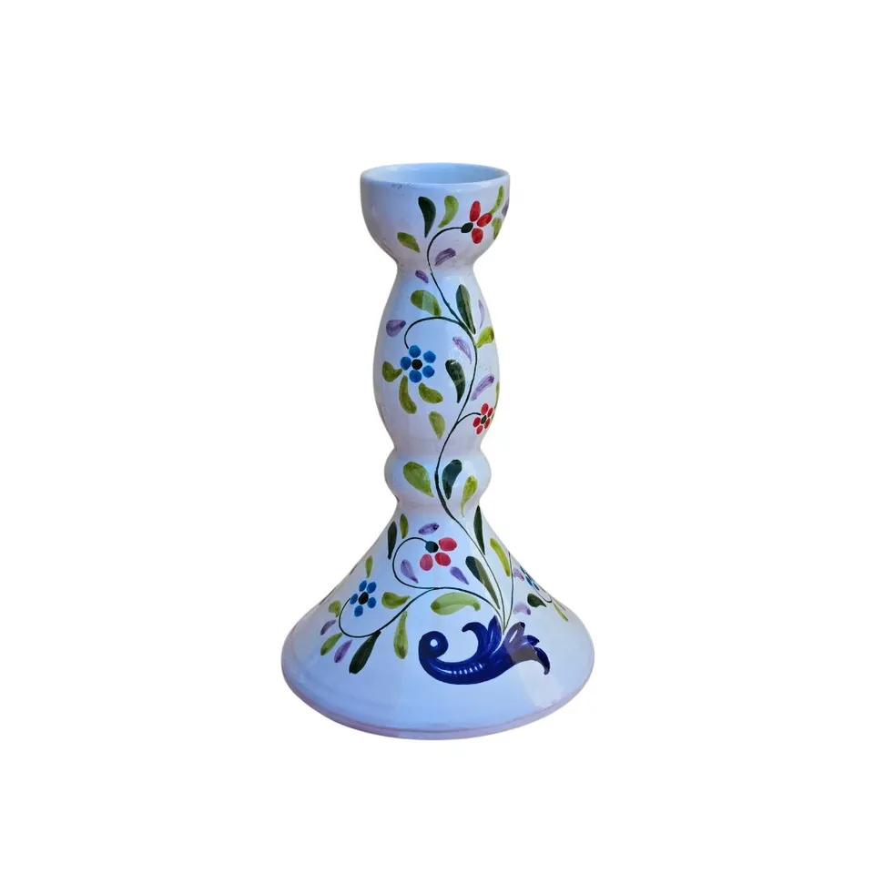 les-ottomans-kerzenhalter-ikat-keramik-handbemalt image 1