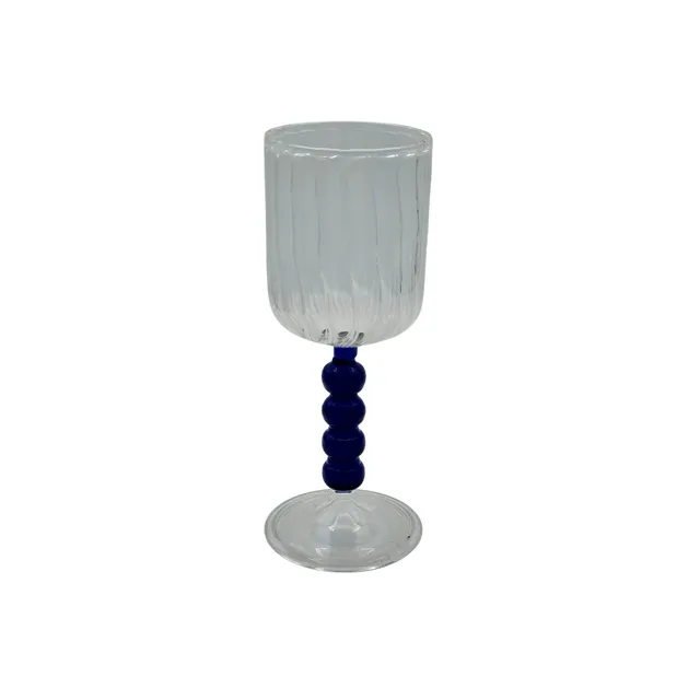 les-ottomans-calice-da-vino-weinglas-mit-perlen-hoch-blau image 1