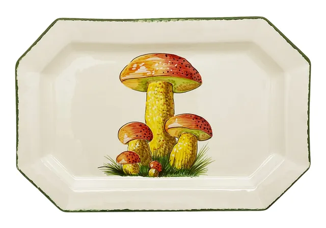 les-ottomans-funghi-keramik-tablett-mut04-handbemalt-mit-pilz-motiv image 1