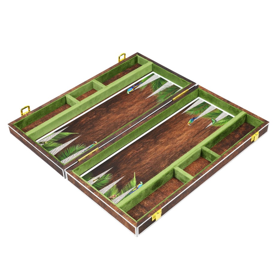 les-ottomans-backgammon-jungle-kompaktes-reisespiel-set image 1