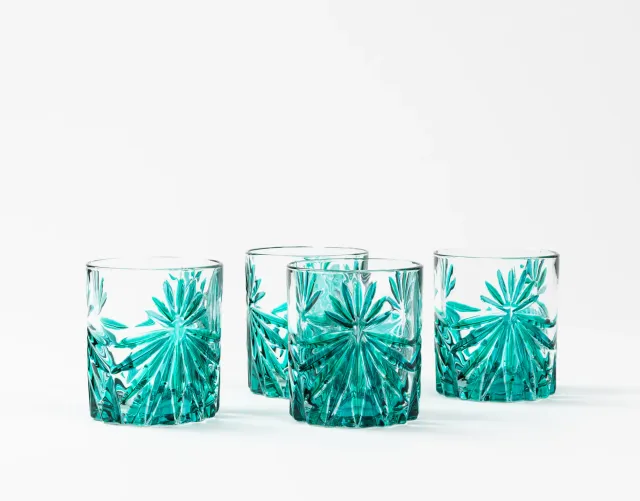 les-ottomans-trinkglas-kristall-handbemalt-t-rkis image 1